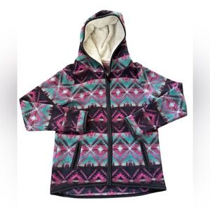 American Eagle Outfitters Women Size Medium Western Full Zip Fleece Sweater